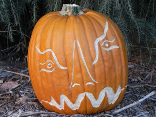 Formal 10 days later,  Nipomo Pumpkin Patch best carving idea